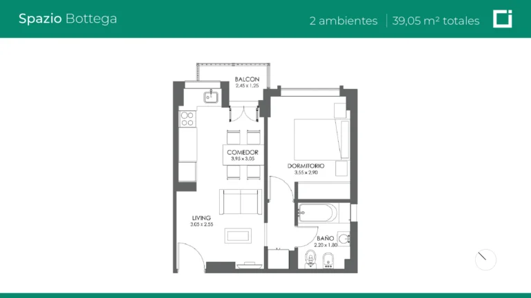 BOTTEGA-2AMB-39M