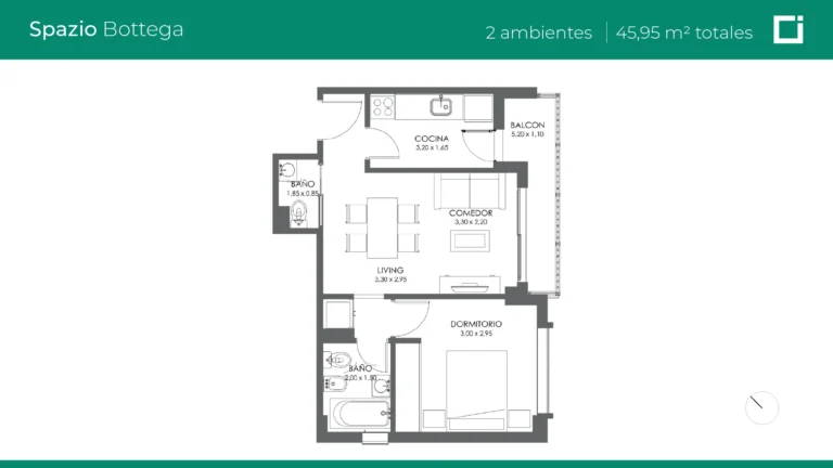 BOTTEGA-2AMB-45M